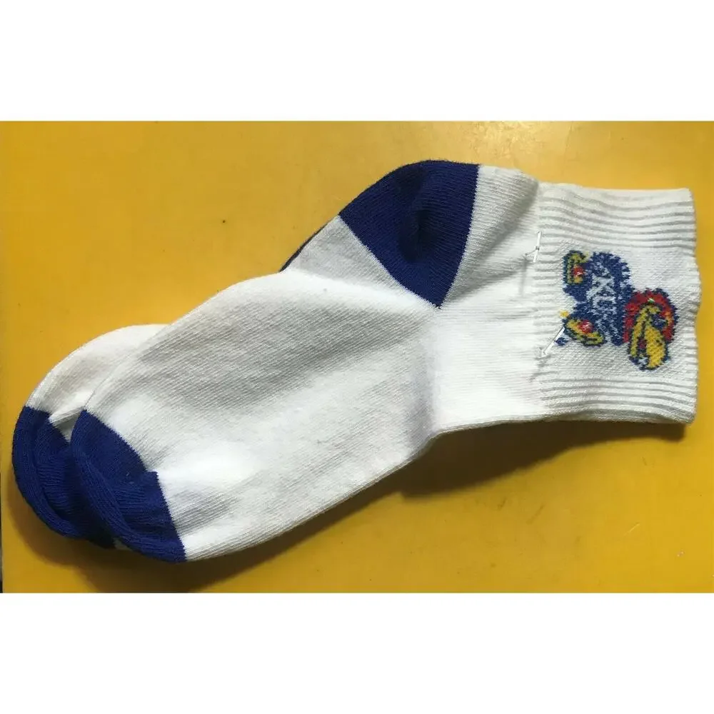 KU Kansas Univ SOCKS Child size 8-13 age 2-4